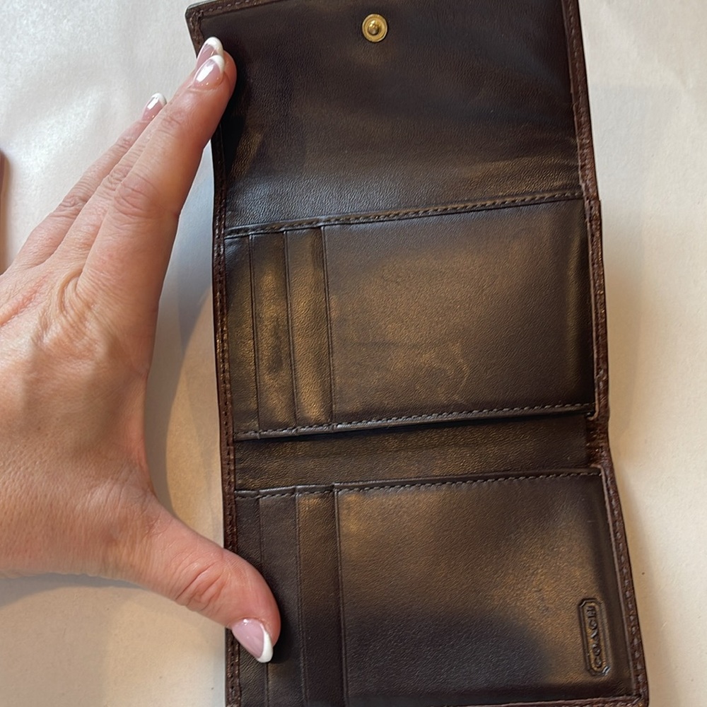 Coach Brown Leather Wallet - Picture 5 of 7